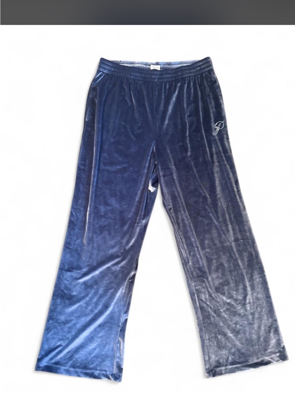 PINK Victoria's Secret Navy Velvet Joggers